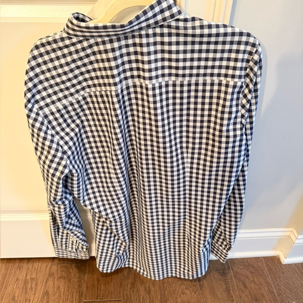 Mizzen + Main Black and White Size L Slim Fit Buttondown Shirt